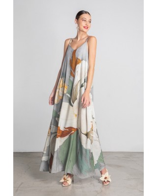 Γυναικείο μάξι φλοράλ φόρεμα - Moutaki 25.07.25