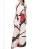 Γυναικείο σατέν wrap top με print - Moutaki 25.01.07A