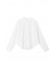 Women's poplin crinkled cropped shirt - Philosophy SH7195