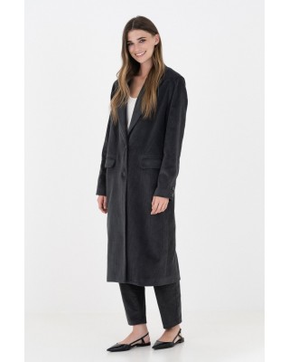 Γυναικείο μακρύ κοτλέ παλτό - Philosophy JK8119 Γυναικείο μακρύ κοτλέ παλτό - Philosophy JK8119
