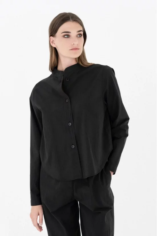 Γυναικείο πουκάμισο cropped ποπλίνα - Philosophy SH7195 Γυναικείο πουκάμισο cropped ποπλίνα - Philosophy SH7195