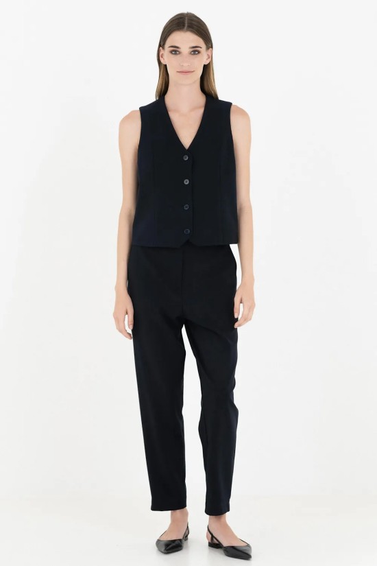 Women's Black T/R Vest - Philosophy JK8115 Women's Black T/R Vest - Philosophy JK8115