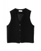 Women's Black T/R Vest - Philosophy JK8115 Women's Black T/R Vest - Philosophy JK8115