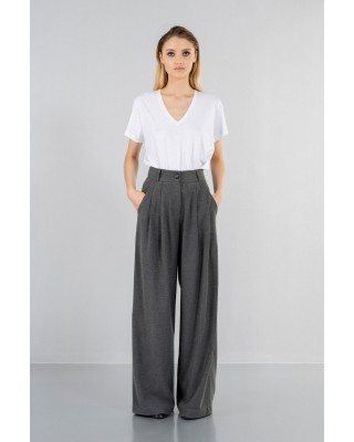 Γυναικεία ψηλόμεση φαρδιά παντελόνα Twill TR - Philosophy TR4509