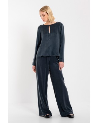 Γυναικεία cropped viscose μπλούζα - Philosophy BL12019 Γυναικεία cropped viscose μπλούζα - Philosophy BL12019