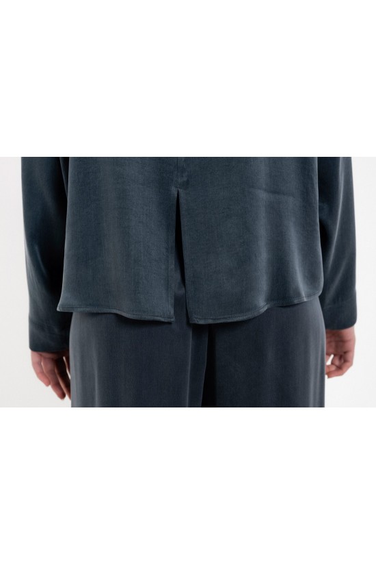 Γυναικεία cropped viscose μπλούζα - Philosophy BL12019