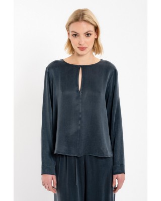 Γυναικεία cropped viscose μπλούζα - Philosophy BL12019 Γυναικεία cropped viscose μπλούζα - Philosophy BL12019