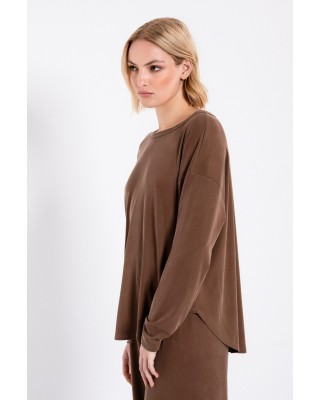 Γυναικεία μακρυμάνικη μπλούζα Rib Sandwashed - Philosophy BL12015 Γυναικεία μακρυμάνικη μπλούζα Rib Sandwashed - Philosophy BL12015