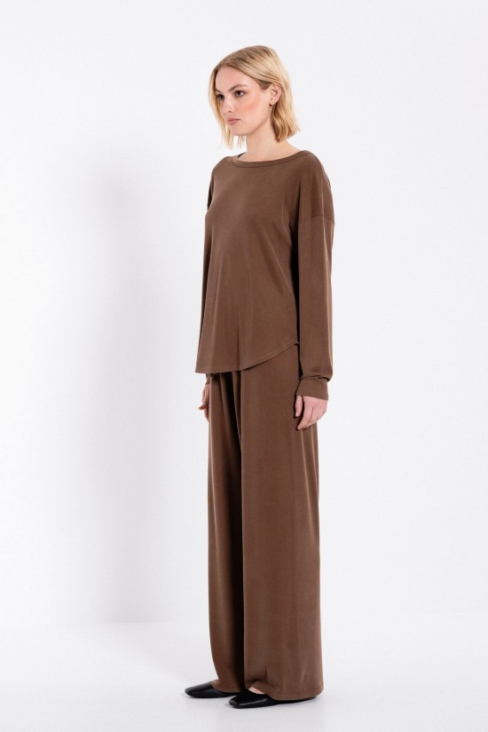 Γυναικεία μακρυμάνικη μπλούζα Rib Sandwashed - Philosophy BL12015