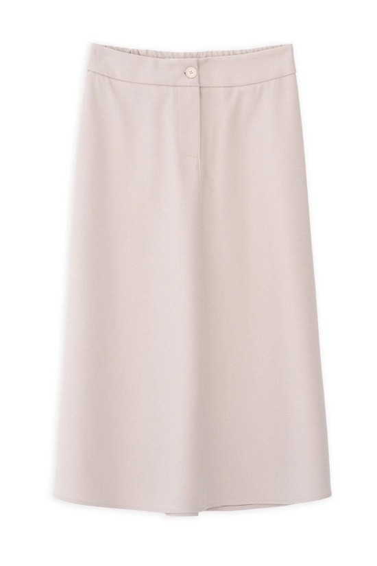 Γυναικεία μπεζ φούστα twill T/R - Philosophy SK33108