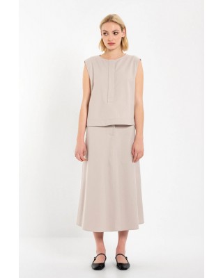 Γυναικεία μπεζ φούστα twill T/R - Philosophy SK33108 Γυναικεία μπεζ φούστα twill T/R - Philosophy SK33108