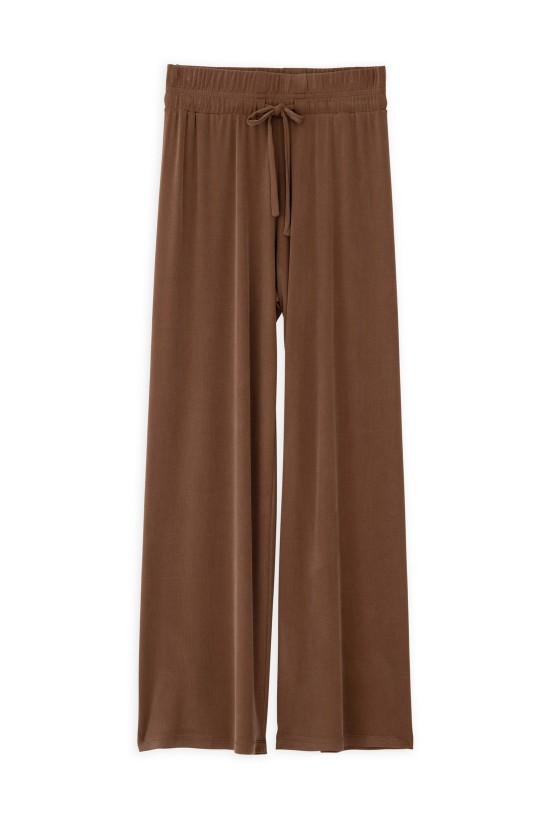 Γυναικεία rib wide leg παντελόνα - Philosophy TR44538