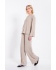 Γυναικεία rib wide leg παντελόνα - Philosophy TR44538