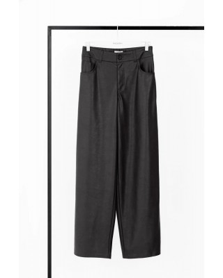 Γυναικείο δερμάτινο παντελόνι wide leg - Philosophy TR44545 Γυναικείο δερμάτινο παντελόνι wide leg - Philosophy TR44545