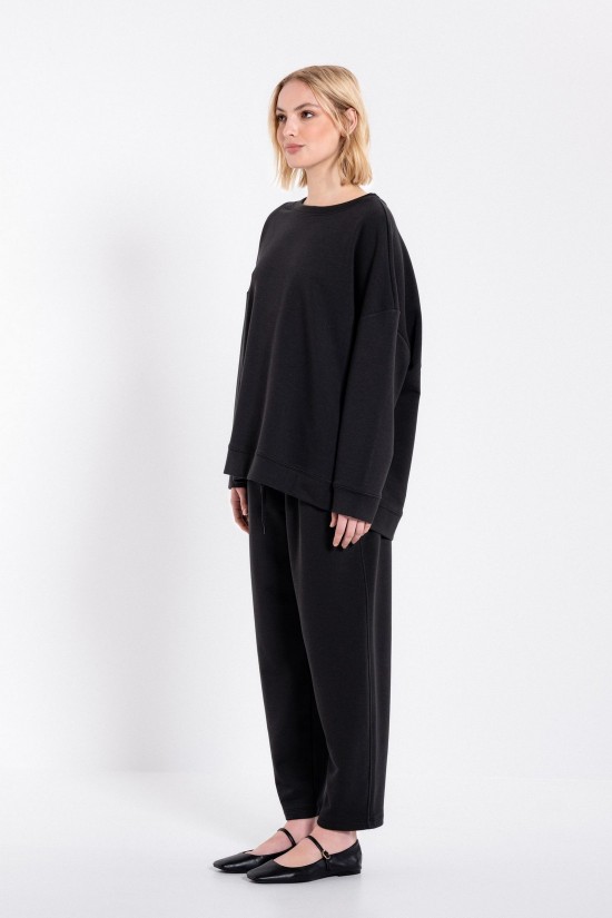 Γυναικείο εκρού oversized φούτερ - Philosophy BL12009 Γυναικείο εκρού oversized φούτερ - Philosophy BL12009