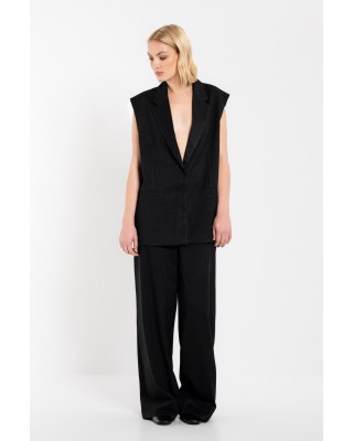 Γυναικείο ψηλόμεσο παντελόνι twill T/R Wide Leg - Philosophy TR44539 Γυναικείο ψηλόμεσο παντελόνι twill T/R Wide Leg - Philosophy TR44539