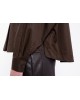 Γυναικείο χακί cropped top ποπλίνα - Philosophy BL12002
