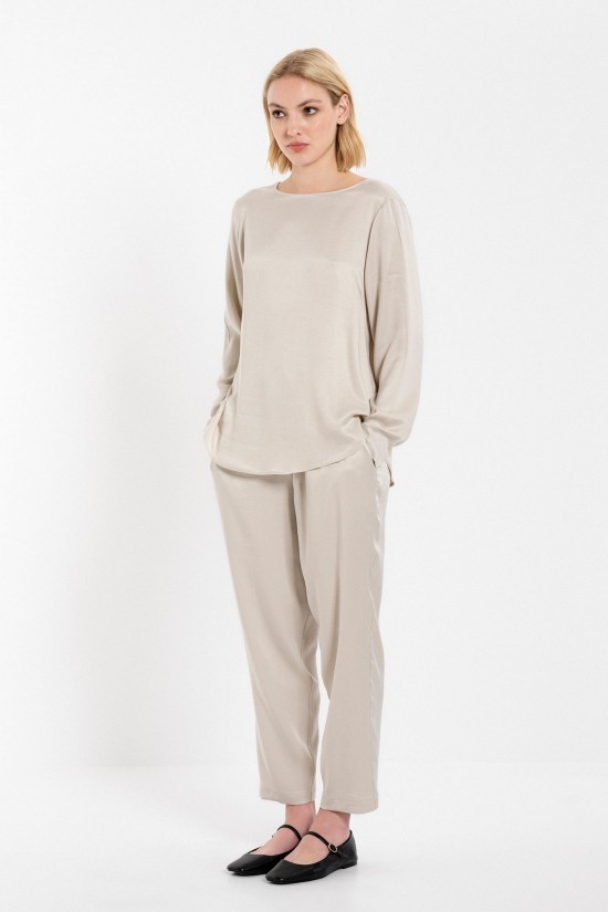 Γυναικείο παντελόνι cupro viscose - Philosophy TR44543 Γυναικείο παντελόνι cupro viscose - Philosophy TR44543