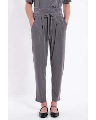 Γυναικείο γκρι rib sandwashed παντελόνι - Philosophy TR44551 Γυναικείο γκρι rib sandwashed παντελόνι - Philosophy TR44551