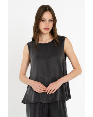 Γυναικεία αμάνικη μπλούζα cupro viscose - Philosophy BL12077 Γυναικεία αμάνικη μπλούζα cupro viscose - Philosophy BL12077