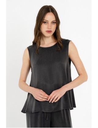 Γυναικεία αμάνικη μπλούζα cupro viscose - Philosophy BL12077