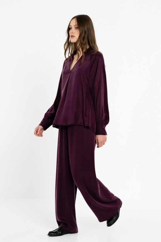 Γυναικεία μακρυμάνικη μπλούζα cupro viscose - Philosophy BL12084