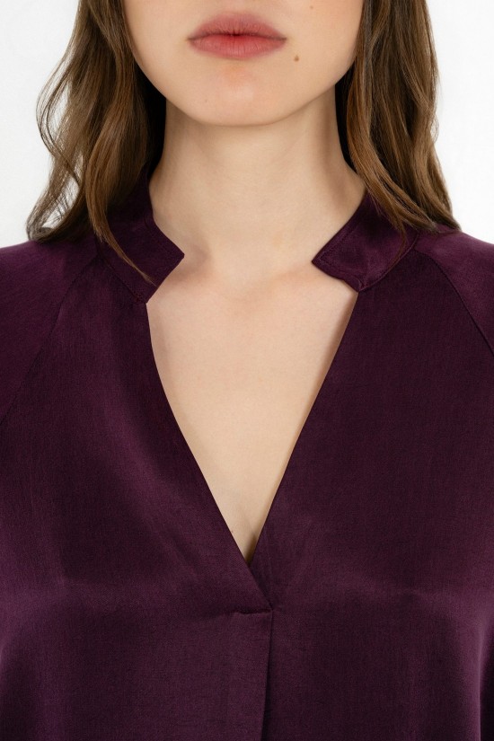 Γυναικεία μακρυμάνικη μπλούζα cupro viscose - Philosophy BL12084