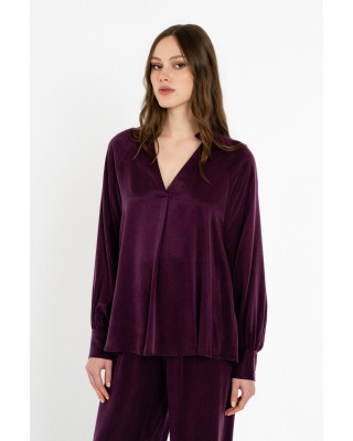 Γυναικεία μακρυμάνικη μπλούζα cupro viscose - Philosophy BL12084 Γυναικεία μακρυμάνικη μπλούζα cupro viscose - Philosophy BL12084