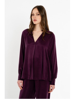 Γυναικεία μακρυμάνικη μπλούζα cupro viscose - Philosophy BL12084