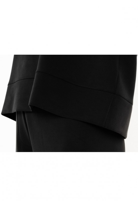 Γυναικεία μαύρη μπλούζα heavy rib - Philosophy BL12079 Γυναικεία μαύρη μπλούζα heavy rib - Philosophy BL12079