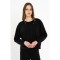 Γυναικεία μαύρη μπλούζα heavy rib - Philosophy BL12079