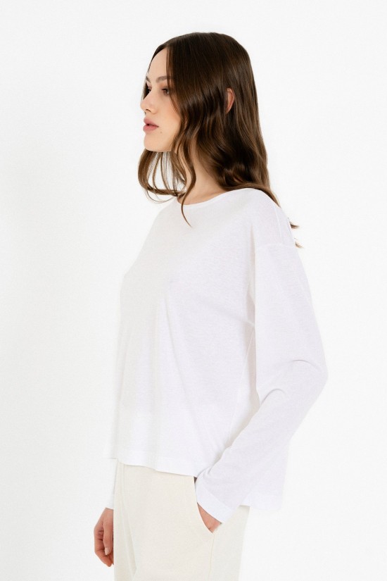 Γυναικεία cropped μακρυμάνικη μπλούζα organic jersey - Philosophy BL12017 Γυναικεία cropped μακρυμάνικη μπλούζα organic jersey - Philosophy BL12017