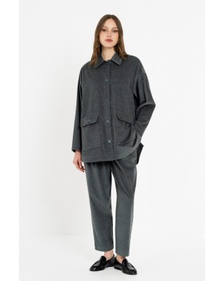 Γυναικείο κοτλέ παντελόνι Corduroy Melange Jogger - Philosophy TR44619