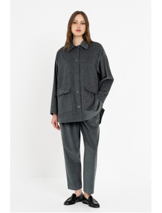 Γυναικείο κοτλέ oversized πουκάμισο - Philosophy SH77293