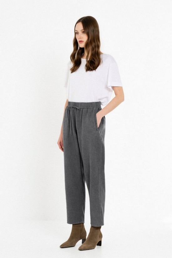Γυναικείο ανθρακί παντελόνι twill fade out - Philosophy TR44621
