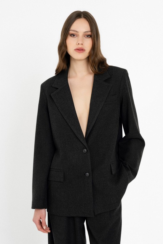 Γυναικείο γκρι blazer heavy T/R - Philosophy JK88175