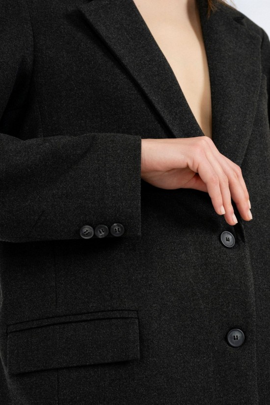 Γυναικείο γκρι blazer heavy T/R - Philosophy JK88175