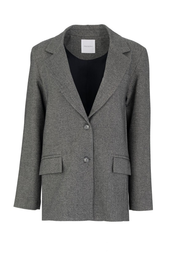 Γυναικείο γκρι blazer heavy T/R - Philosophy JK88175
