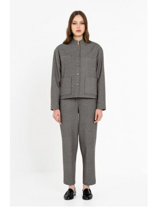 Γυναικείο γκρι παντελόνι jogger heavy T/R - Philosophy TR44623