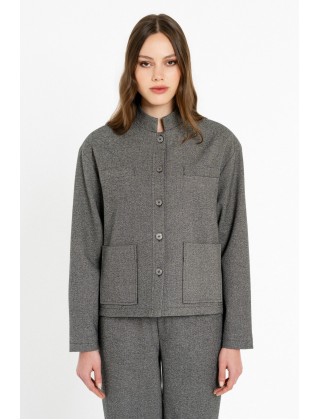 Γυναικείο γκρι σακάκι heavy T/r Jacket - Philosophy JK88179