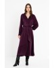 Γυναικείο μακρυμάνικο φόρεμα cupro viscose - Philosophy DR22882 Γυναικείο μακρυμάνικο φόρεμα cupro viscose - Philosophy DR22882