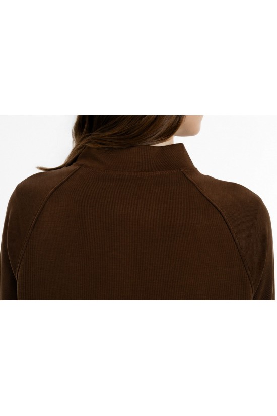 Γυναικείο μαύρο heavy rib jacket - Philosophy JK88169 Γυναικείο μαύρο heavy rib jacket - Philosophy JK88169