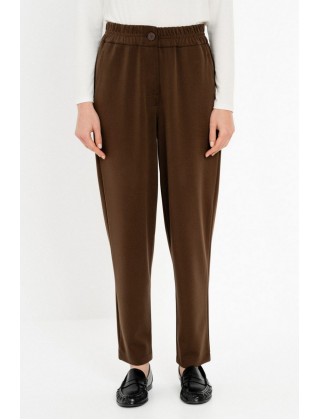 Γυναικείο μαύρο jogger παντελόνι heavy rib - Philosophy TR44615