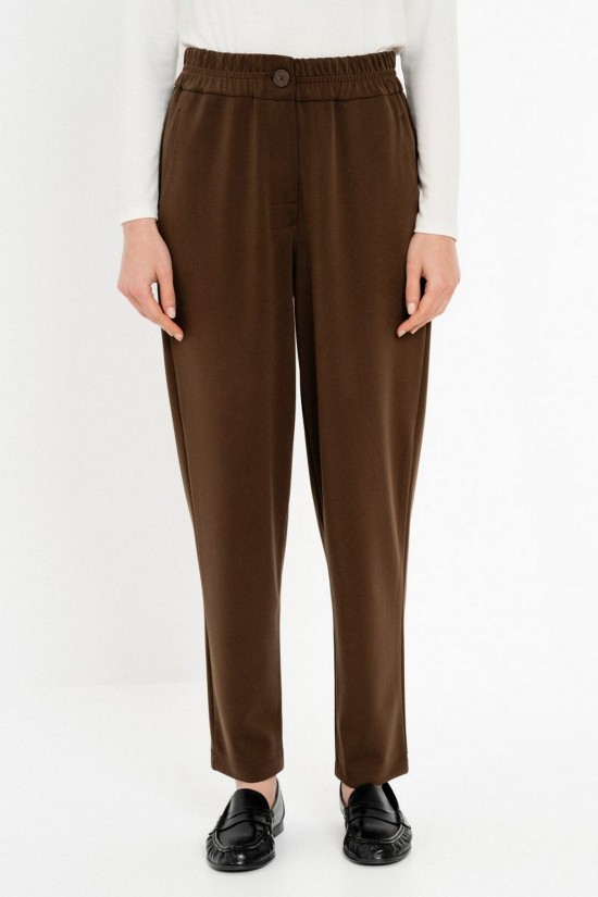 Γυναικείο μαύρο jogger παντελόνι heavy rib - Philosophy TR44615