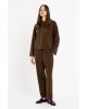 Γυναικείο μαύρο jogger παντελόνι heavy rib - Philosophy TR44615