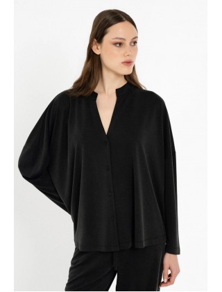 Γυναικείο oversized πουκάμισο cupro pique - Philosophy SH77292