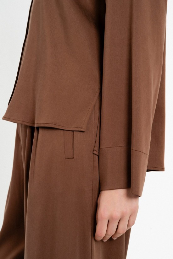 Γυναικείο πουκάμισο satin sandwashed - Philosophy SH77294