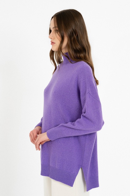 Γυναικείο πουλόβερ cashmere turtleneck long - Philosophy KN55104 Γυναικείο πουλόβερ cashmere turtleneck long - Philosophy KN55104