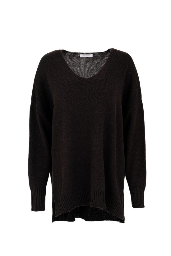 Γυναικείο πουλόβερ cashmer V neck long - Philosophy KN55107 Γυναικείο πουλόβερ cashmer V neck long - Philosophy KN55107