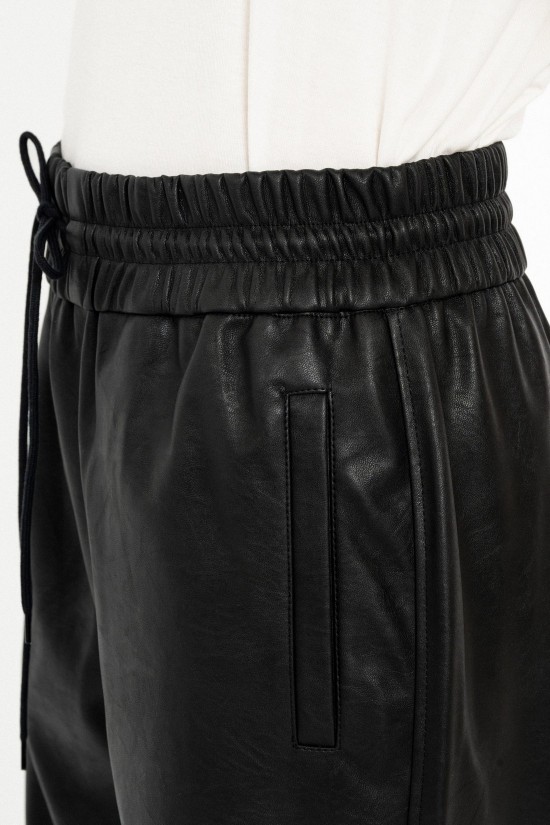 Γυναικείο δερμάτινο παντελόνι jogger - Philosophy TR44377